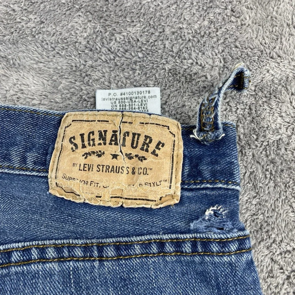 Levis Signature Regular Fit Jeans Mens‎ 36x34 Blue Medium Wash Mid Rise